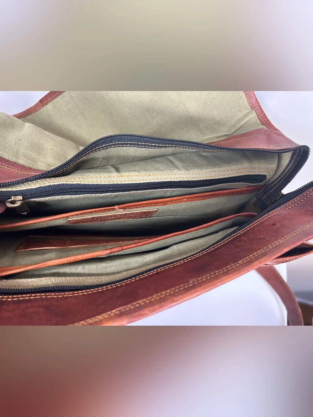 Komal’s Passion Genuine Leather Messenger Bag Briefcase Satchel Laptop Travel